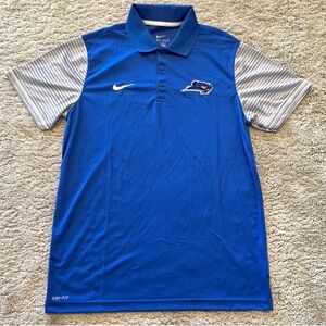 Nike Blue Polo Shirt with Blue Raiders logo
